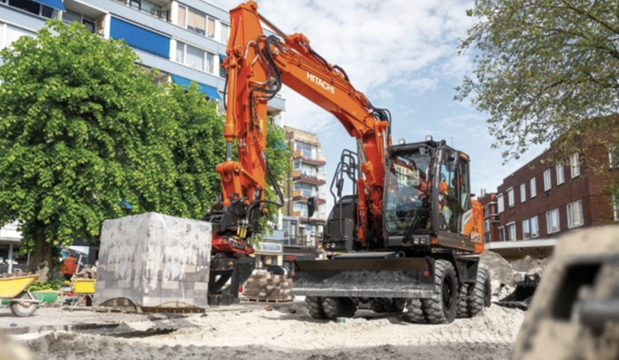 HITACHI EXPANDS WHEELED EXCAVATOR RANGE WITH SHORT-TAIL ZX135W-7
